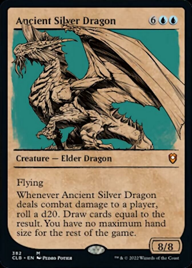 Ancient Silver Dragon (Showcase) [Commander Legends: Battle for Baldur's Gate] | The Clever Kobold