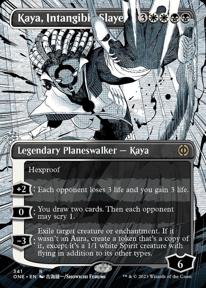 Kaya, Intangible Slayer (Borderless Manga) [Phyrexia: All Will Be One] | The Clever Kobold