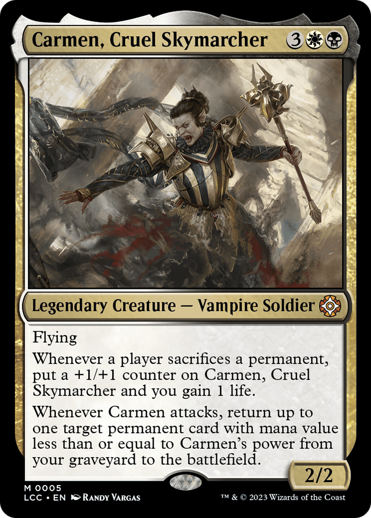 Carmen, Cruel Skymarcher [The Lost Caverns of Ixalan Commander] | The Clever Kobold