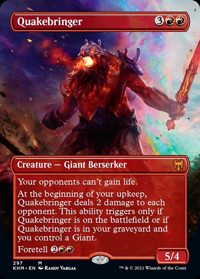 Quakebringer (Borderless Alternate Art) [Kaldheim] | The Clever Kobold