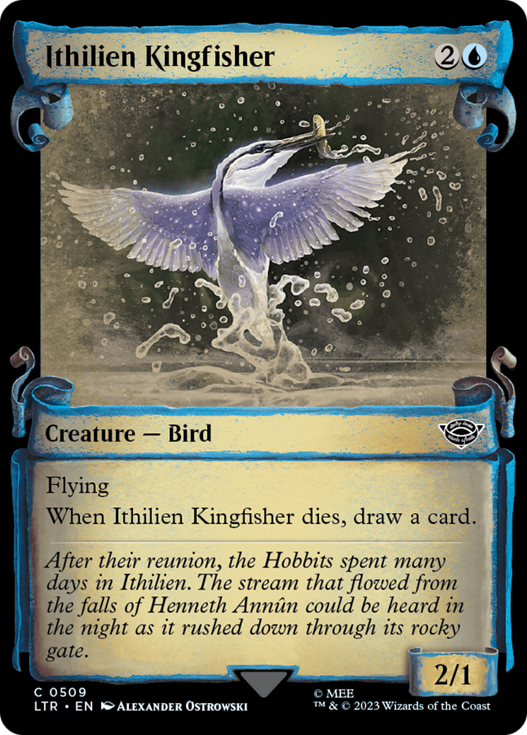 Ithilien Kingfisher [The Lord of the Rings: Tales of Middle-Earth Showcase Scrolls] | The Clever Kobold