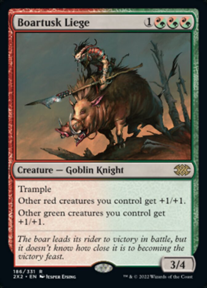 Boartusk Liege [Double Masters 2022] | The Clever Kobold