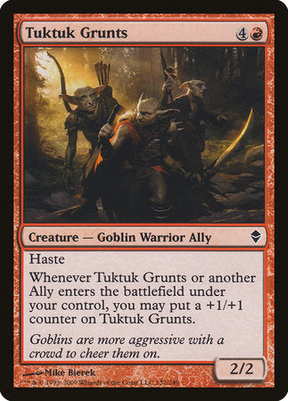 Tuktuk Grunts [Zendikar] | The Clever Kobold