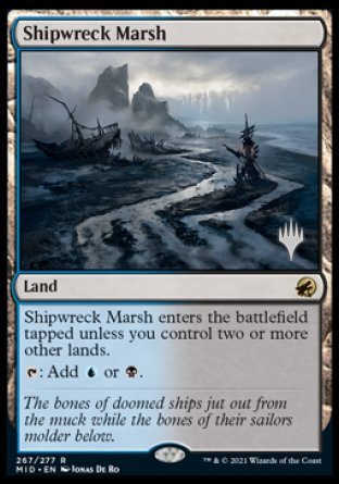 Shipwreck Marsh (Promo Pack) [Innistrad: Midnight Hunt Promos] | The Clever Kobold