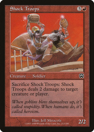 Shock Troops [Mercadian Masques] | The Clever Kobold