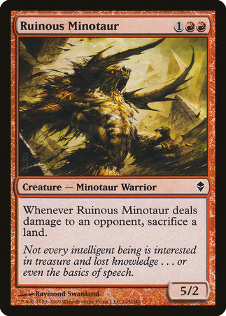 Ruinous Minotaur [Zendikar] | The Clever Kobold