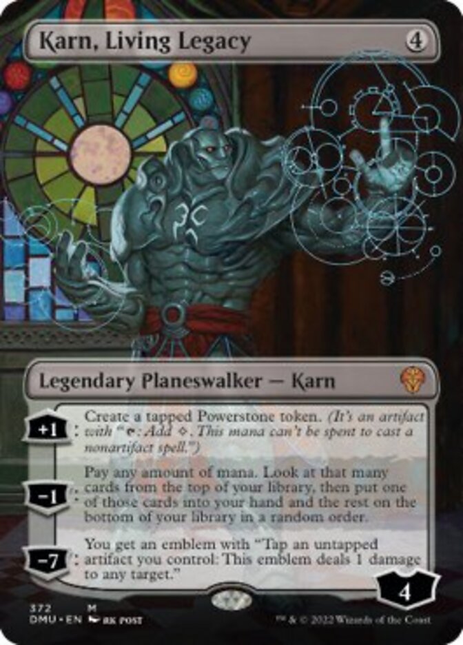 Karn, Living Legacy (Borderless) [Dominaria United] | The Clever Kobold