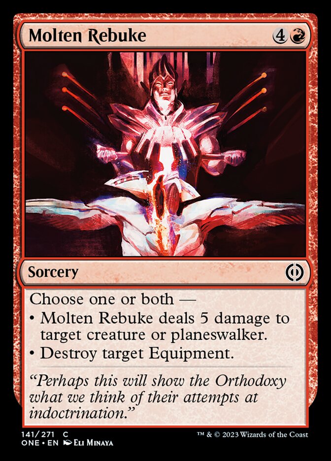 Molten Rebuke [Phyrexia: All Will Be One] | The Clever Kobold