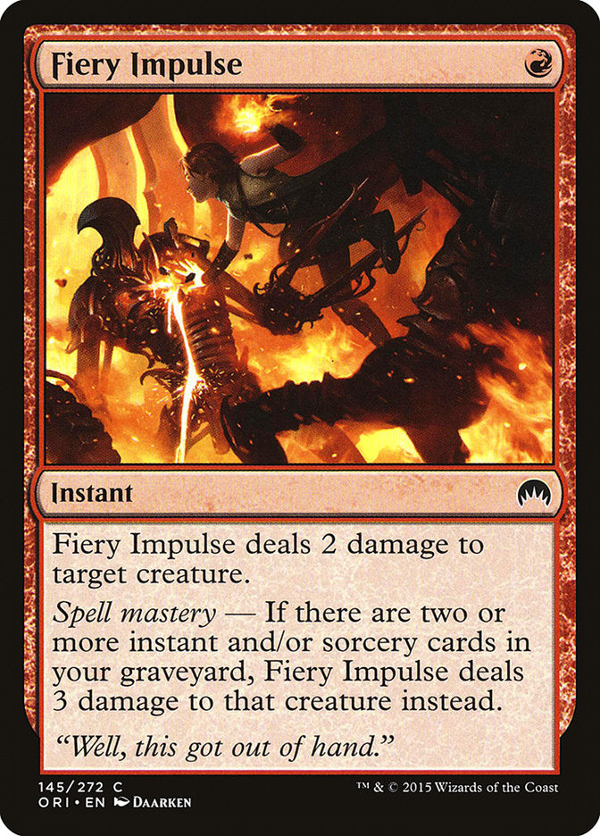 Fiery Impulse [Magic Origins] | The Clever Kobold