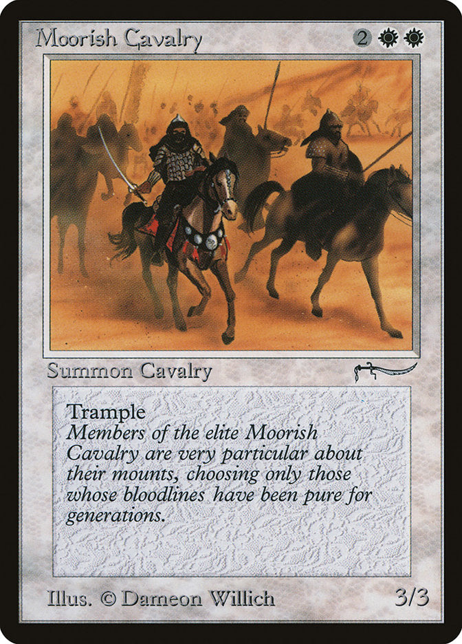 Moorish Cavalry (Dark Mana Cost) [Arabian Nights] | The Clever Kobold