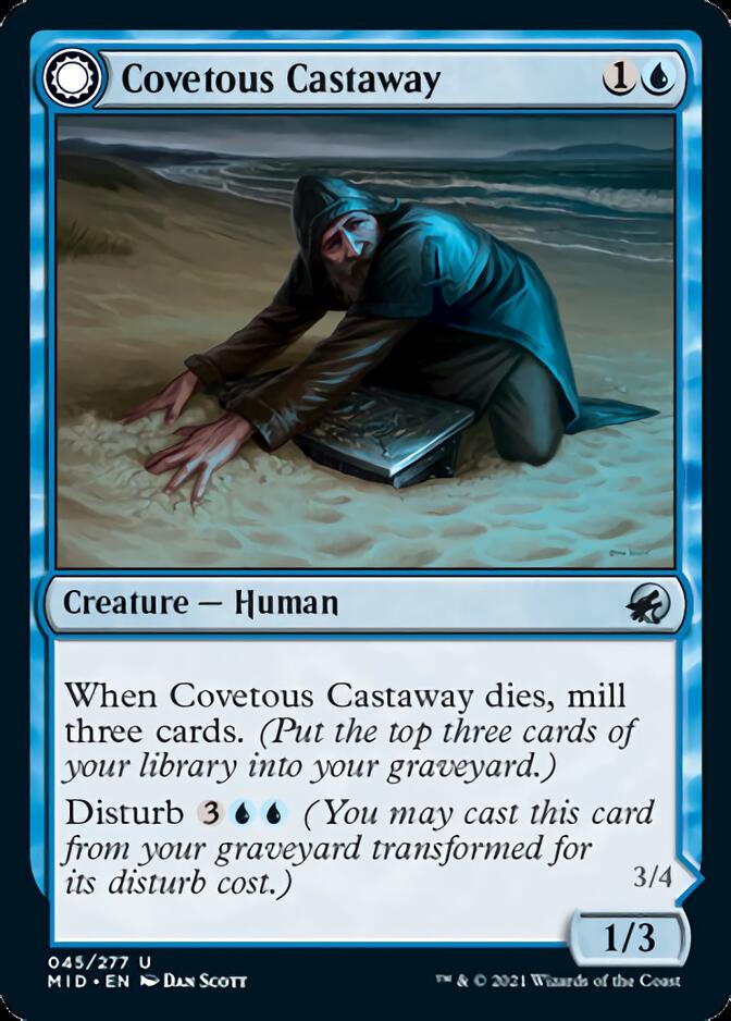 Covetous Castaway // Ghostly Castigator [Innistrad: Midnight Hunt] | The Clever Kobold