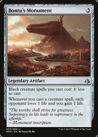 Bontu's Monument [Amonkhet] | The Clever Kobold