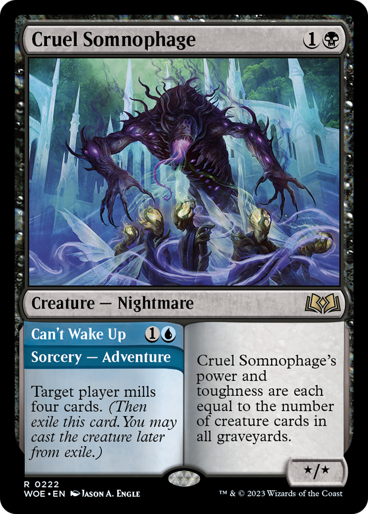Cruel Somnophage // Can't Wake Up [Wilds of Eldraine] | The Clever Kobold
