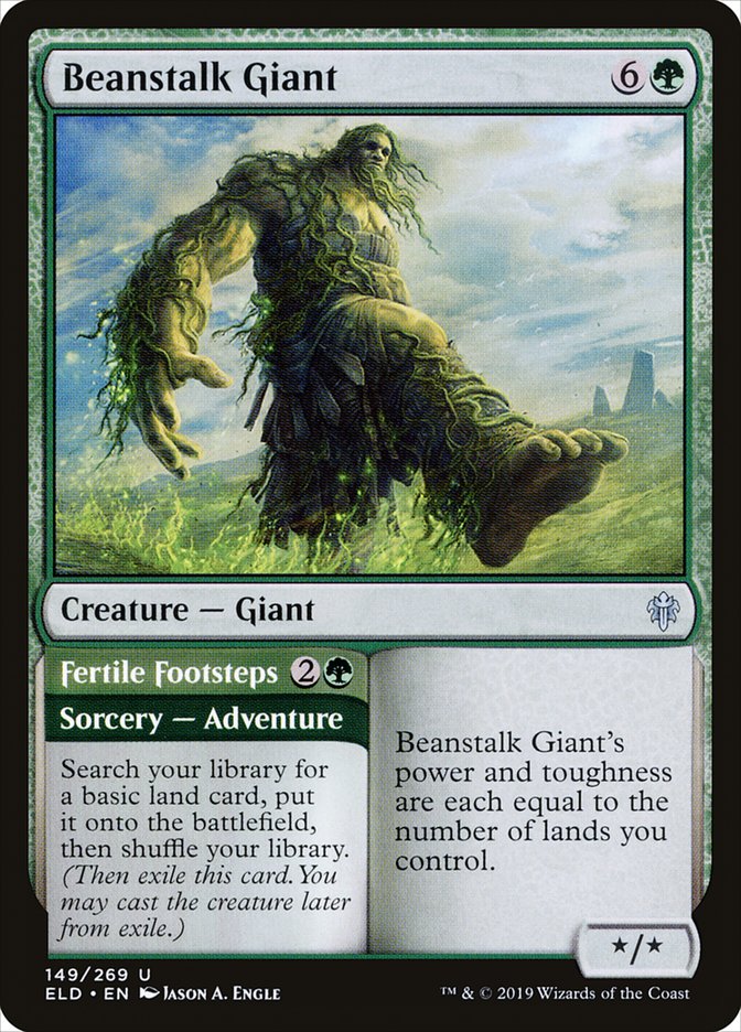 Beanstalk Giant // Fertile Footsteps [Throne of Eldraine] | The Clever Kobold