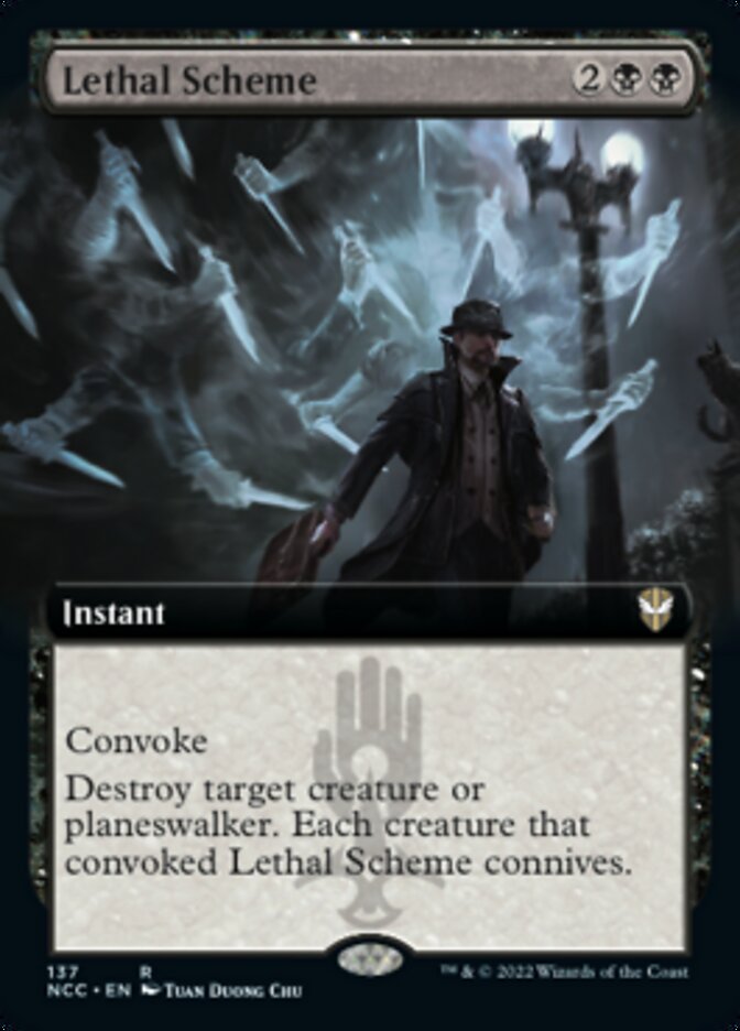 Lethal Scheme (Extended Art) [Streets of New Capenna Commander] | The Clever Kobold