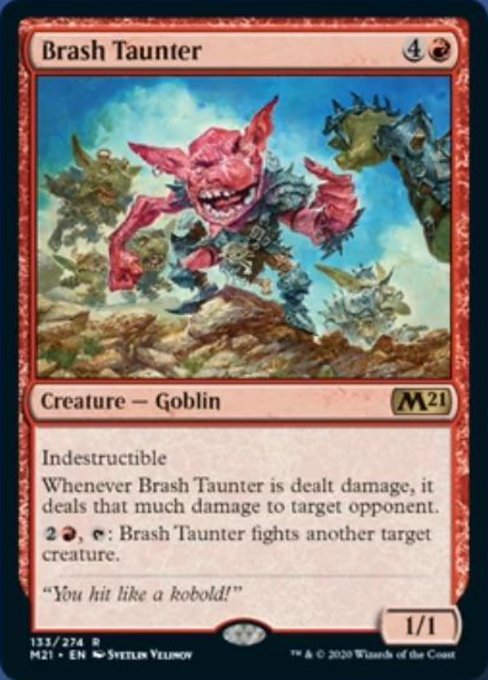 Brash Taunter [Core Set 2021] | The Clever Kobold