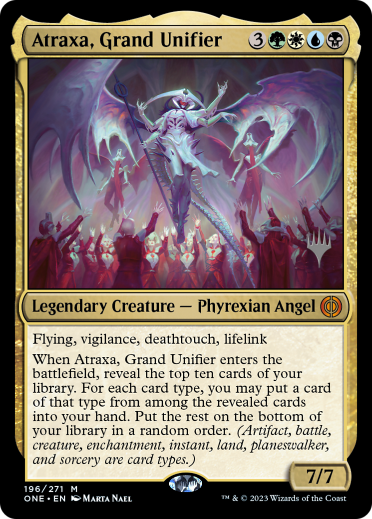 Atraxa, Grand Unifier (Promo Pack) [Phyrexia: All Will Be One Promos] | The Clever Kobold