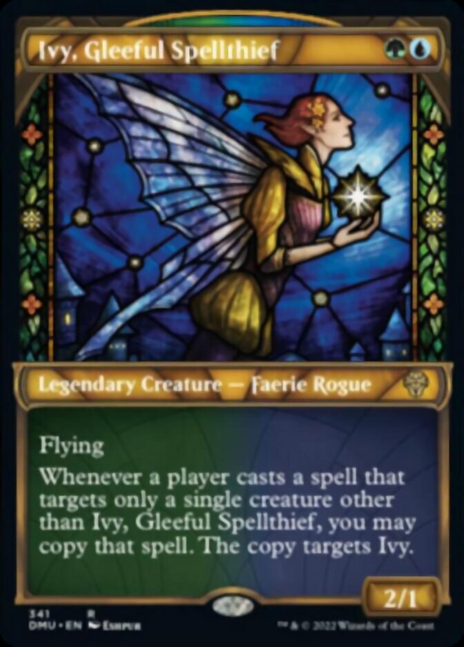 Ivy, Gleeful Spellthief (Showcase Textured) [Dominaria United] | The Clever Kobold