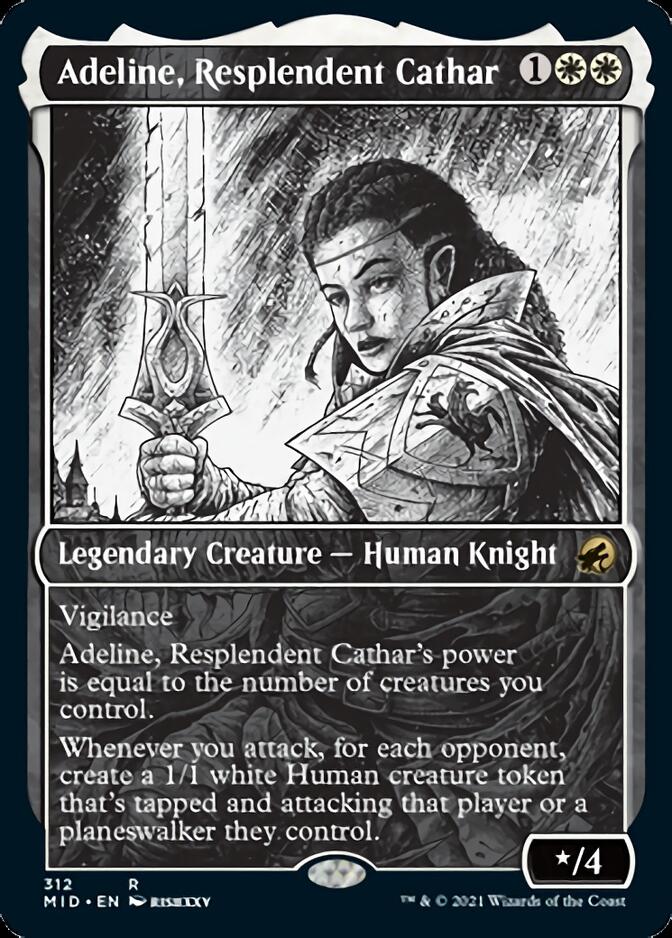 Adeline, Resplendent Cathar (Showcase Eternal Night) [Innistrad: Midnight Hunt] | The Clever Kobold