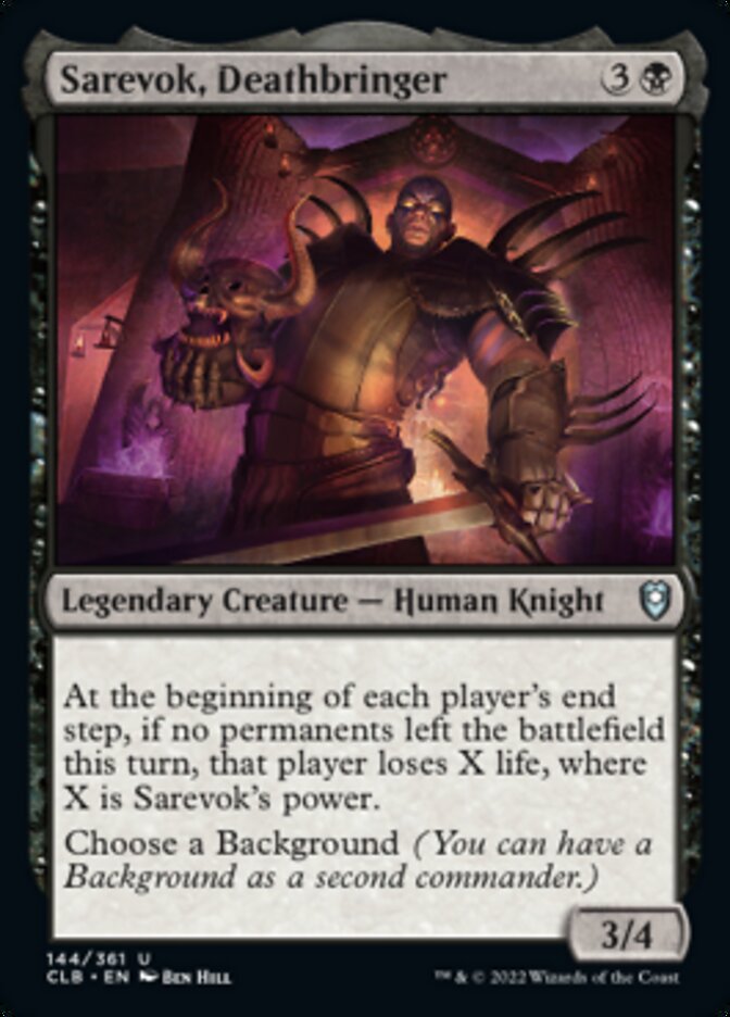 Sarevok, Deathbringer [Commander Legends: Battle for Baldur's Gate] | The Clever Kobold