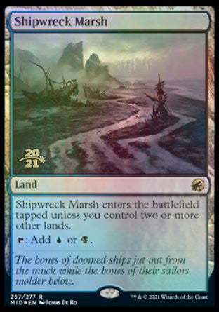 Shipwreck Marsh [Innistrad: Midnight Hunt Prerelease Promos] | The Clever Kobold