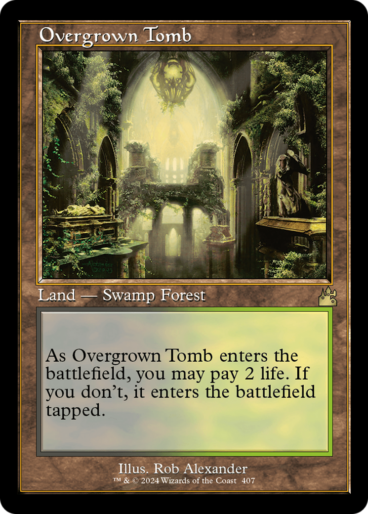 Overgrown Tomb (Retro) [Ravnica Remastered] | The Clever Kobold