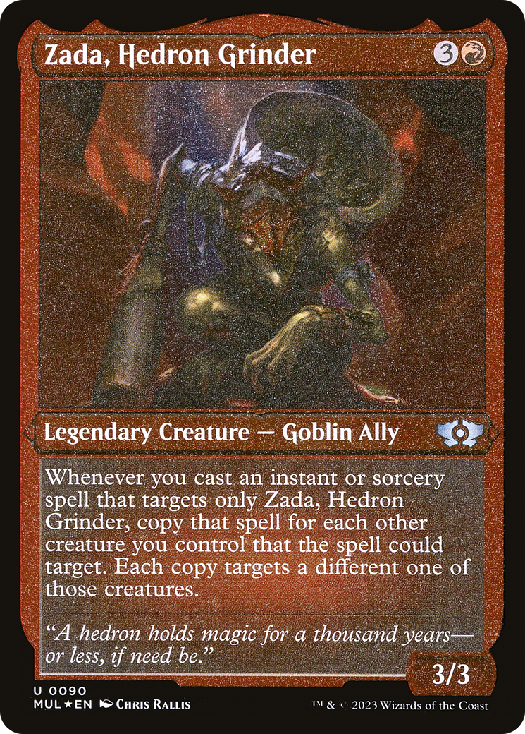 Zada, Hedron Grinder (Foil Etched) [Multiverse Legends] | The Clever Kobold