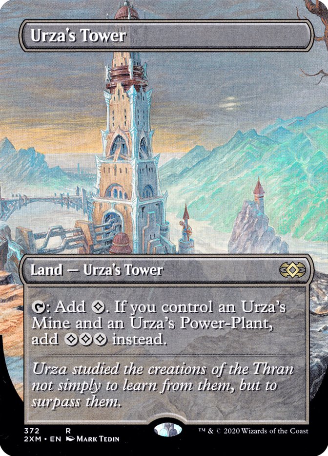 Urza's Tower (Borderless) [Double Masters] | The Clever Kobold