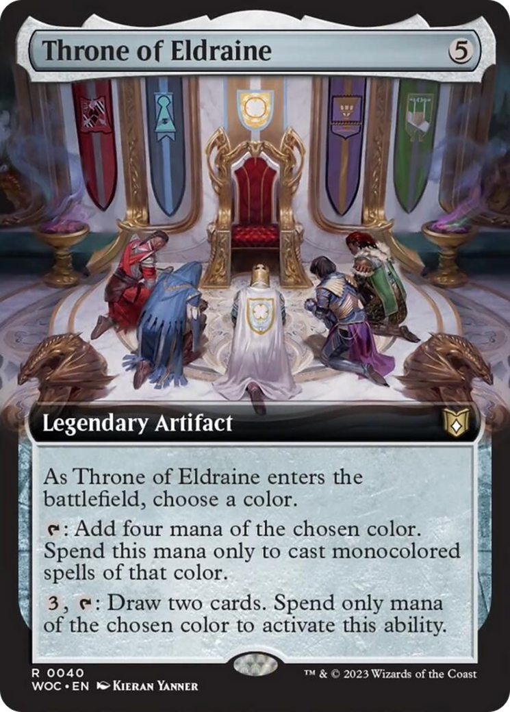 Throne of Eldraine (Extended Art) [Wilds of Eldraine Commander] | The Clever Kobold