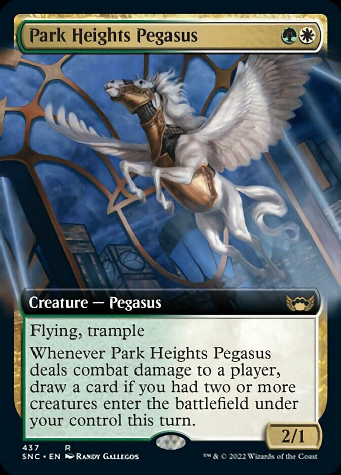 Park Heights Pegasus (Extended Art) [Streets of New Capenna] | The Clever Kobold