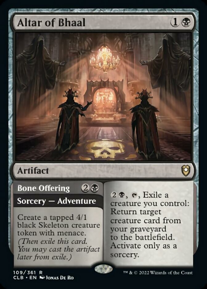 Altar of Bhaal // Bone Offering [Commander Legends: Battle for Baldur's Gate] | The Clever Kobold