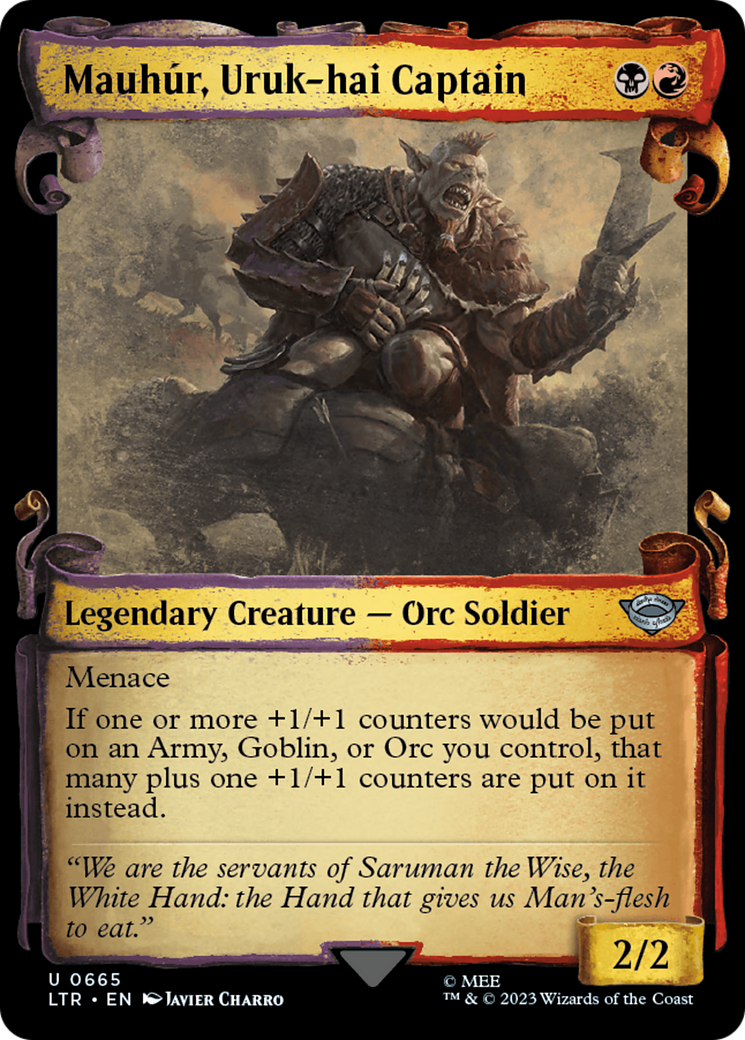 Mauhur, Uruk-hai Captain [The Lord of the Rings: Tales of Middle-Earth Showcase Scrolls] | The Clever Kobold