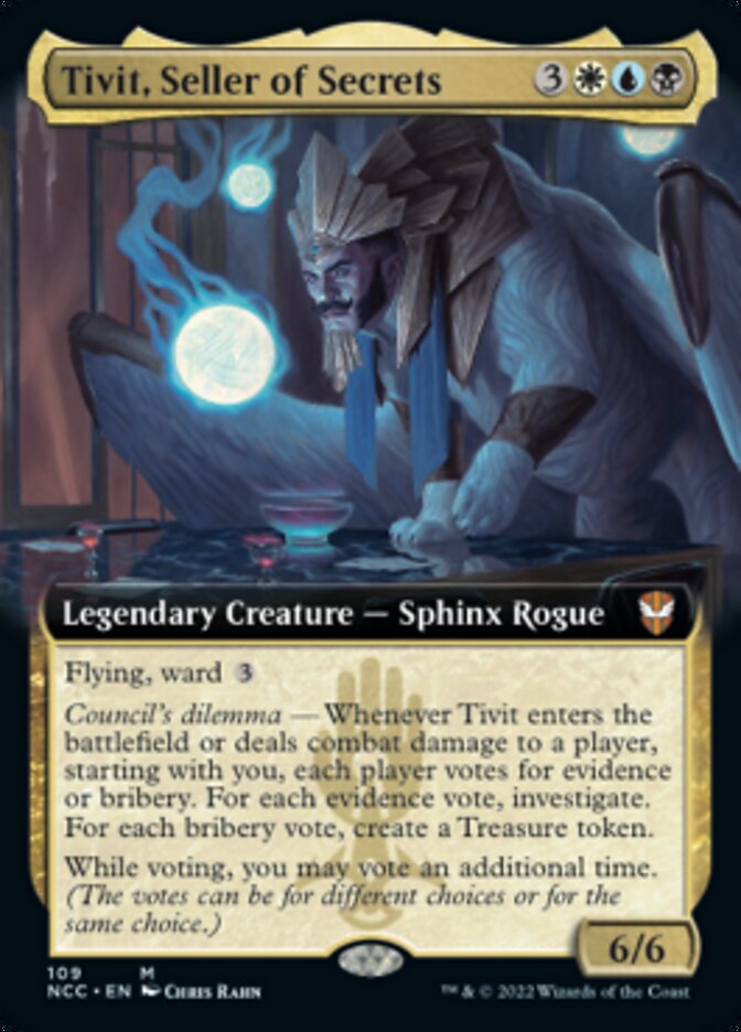 Tivit, Seller of Secrets (Extended Art) [Streets of New Capenna Commander] | The Clever Kobold