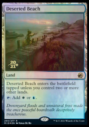 Deserted Beach [Innistrad: Midnight Hunt Prerelease Promos] | The Clever Kobold