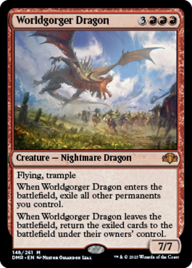 Worldgorger Dragon [Dominaria Remastered] | The Clever Kobold