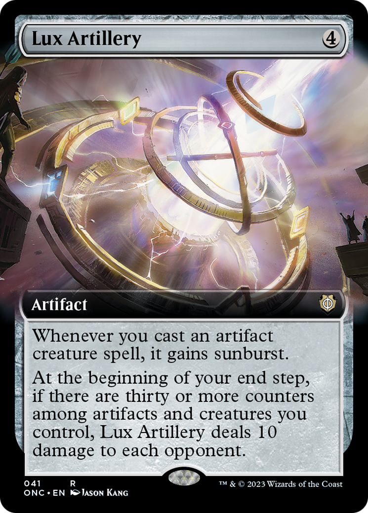 Lux Artillery (Extended Art) [Phyrexia: All Will Be One Commander] | The Clever Kobold