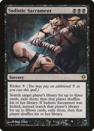 Sadistic Sacrament [Zendikar] | The Clever Kobold