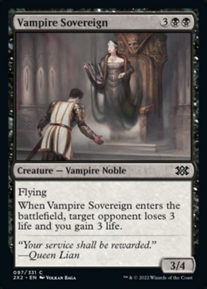 Vampire Sovereign [Double Masters 2022] | The Clever Kobold