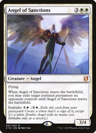 Angel of Sanctions [Commander 2019] | The Clever Kobold