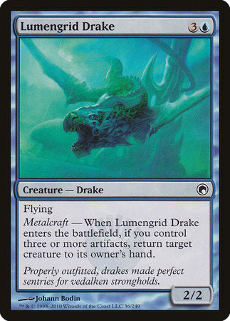 Lumengrid Drake [Scars of Mirrodin] | The Clever Kobold