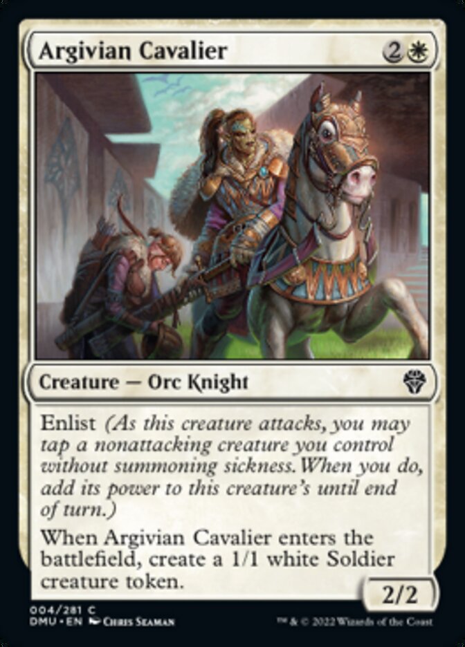 Argivian Cavalier [Dominaria United] | The Clever Kobold