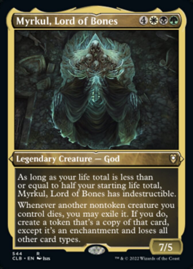 Myrkul, Lord of Bones (Foil Etched) [Commander Legends: Battle for Baldur's Gate] | The Clever Kobold