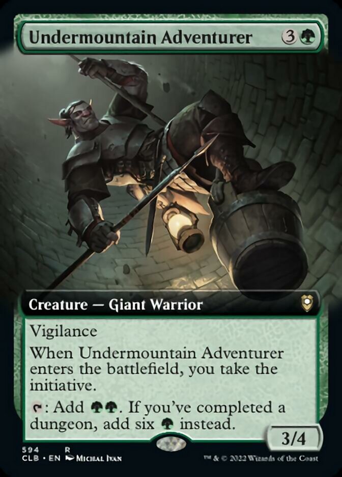 Undermountain Adventurer (Extended Art) [Commander Legends: Battle for Baldur's Gate] | The Clever Kobold