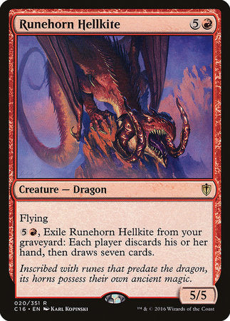 Runehorn Hellkite [Commander 2016] | The Clever Kobold