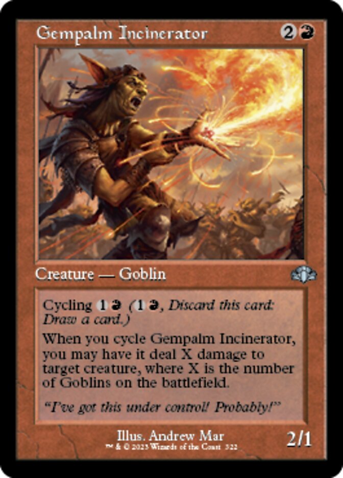 Gempalm Incinerator (Retro) [Dominaria Remastered] | The Clever Kobold