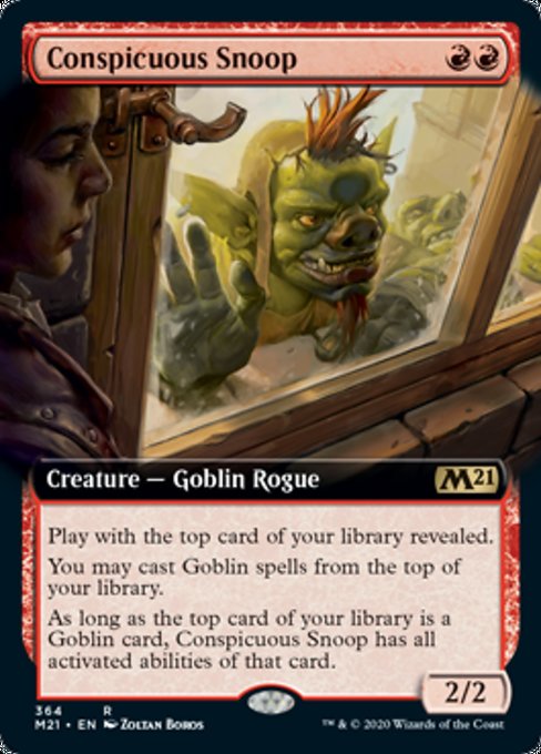 Conspicuous Snoop (Extended Art) [Core Set 2021] | The Clever Kobold