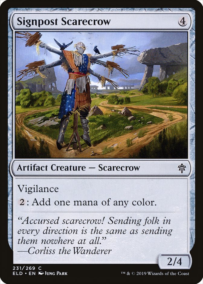 Signpost Scarecrow [Throne of Eldraine] | The Clever Kobold