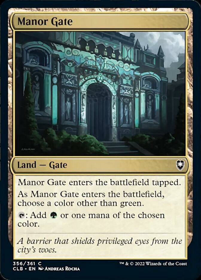 Manor Gate [Commander Legends: Battle for Baldur's Gate] | The Clever Kobold