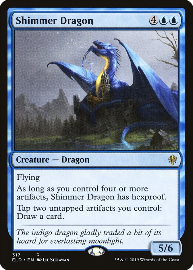 Shimmer Dragon [Throne of Eldraine] | The Clever Kobold