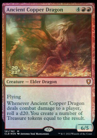 Ancient Copper Dragon [Commander Legends: Battle for Baldur's Gate  Prerelease Promos]